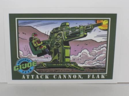 #056 Attack Cannon, Flak 1991 Hasbro G.I. Joe Card