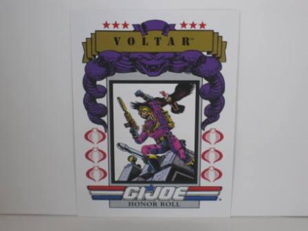 #197 Honor Roll Voltar 1991 Hasbro G.I. Joe Card