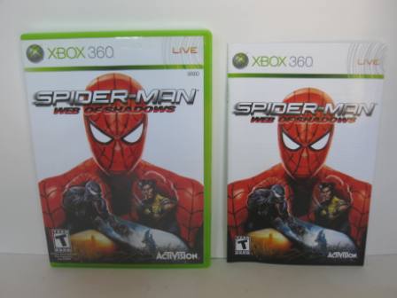 Spider-Man: Web of Shadows (CASE & MANUAL ONLY) - Xbox 360 | Just Go Vintage